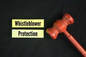 An image showing the text “whistleblower protection.”
